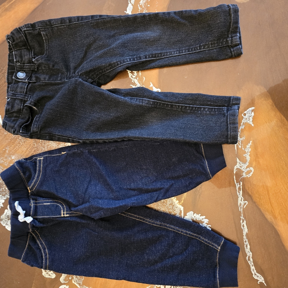 Children's Black and Dark Blue Jeans